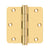 Deltana DSB35R4R 3-1/2 x 3-1/2 x 1/4 Radius Hinge, Residential - Parent