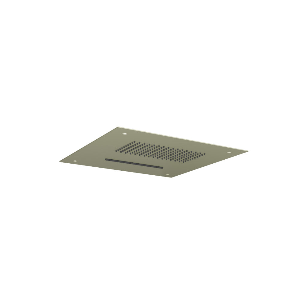 Flusso Cascade CSS.15S 15" Stainless Steel Flush Mount Rainhead With Cascade Watefall - Parent