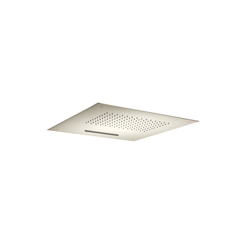 Flusso Cascade CSS.15S 15" Stainless Steel Flush Mount Rainhead With Cascade Watefall