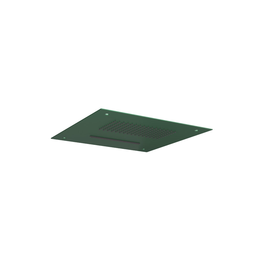 Flusso Cascade CSS.15S 15" Stainless Steel Flush Mount Rainhead With Cascade Watefall