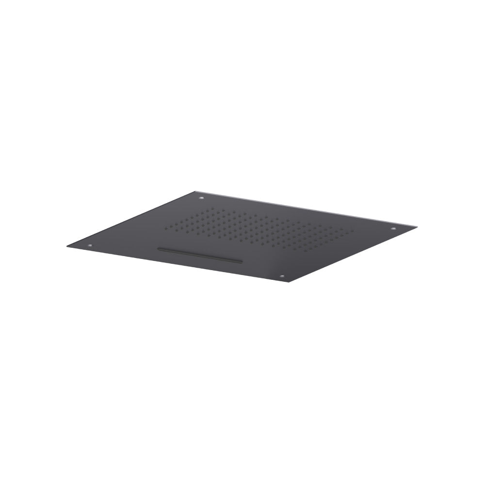 Flusso Cascade CSS.20S 20" Stainless Steel Flush Mount Rainhead With Cascade Watefall
