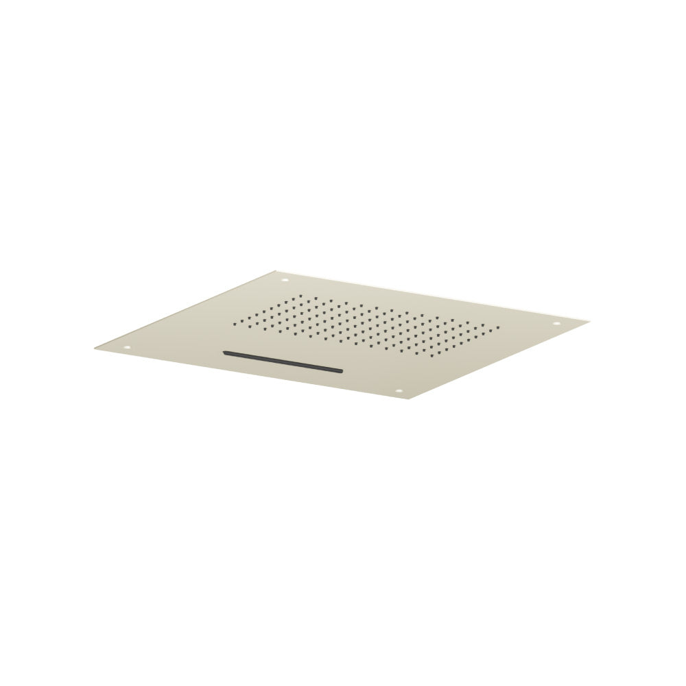 Flusso Cascade CSS.20S 20" Stainless Steel Flush Mount Rainhead With Cascade Watefall