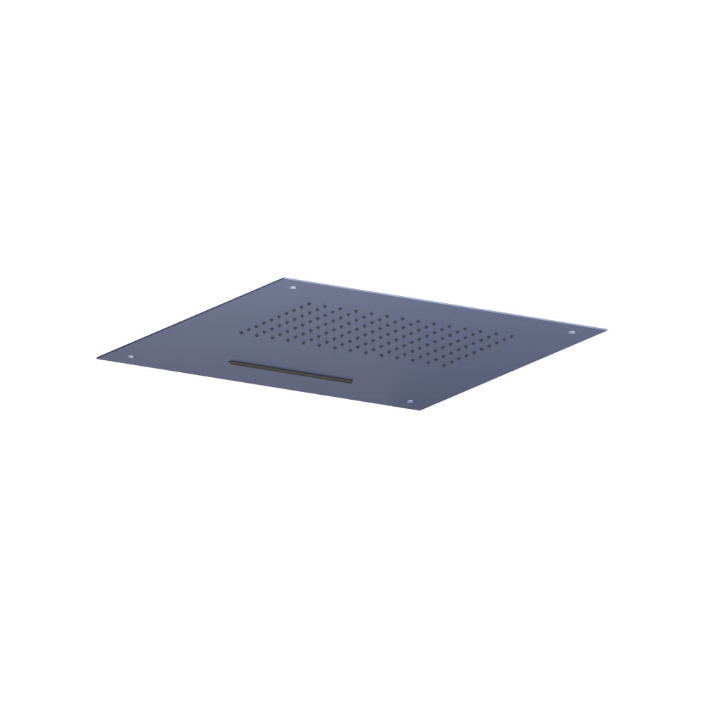 Flusso Cascade CSS.20S 20" Stainless Steel Flush Mount Rainhead With Cascade Watefall