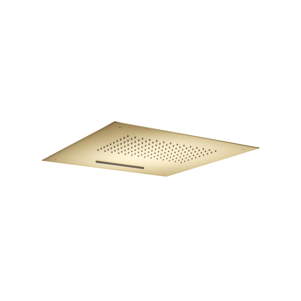 Flusso Cascade CSS.20S 20" Stainless Steel Flush Mount Rainhead With Cascade Watefall