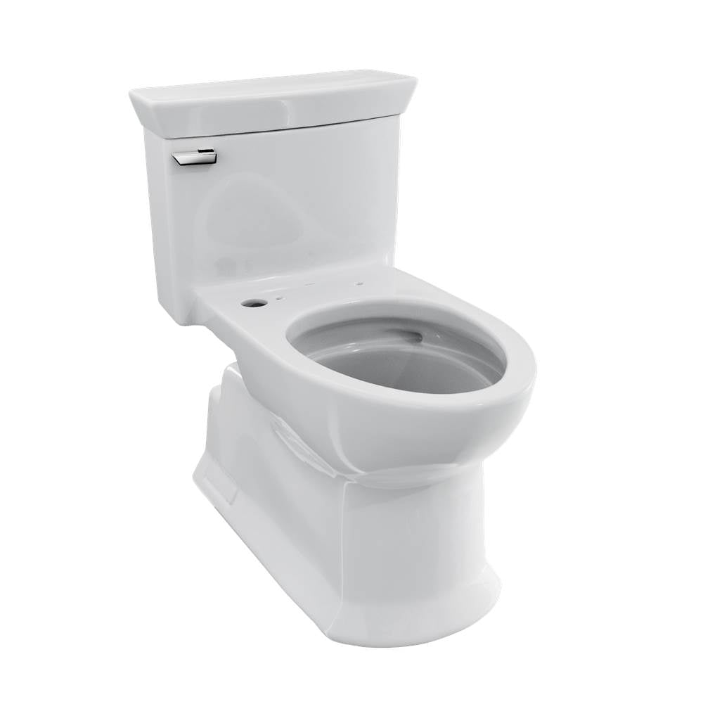 Toto CST964CEFGAT40#01 Soir One Piece Elongated 1.28 GPF Universal Height Skirted Toilet With Cefiontect