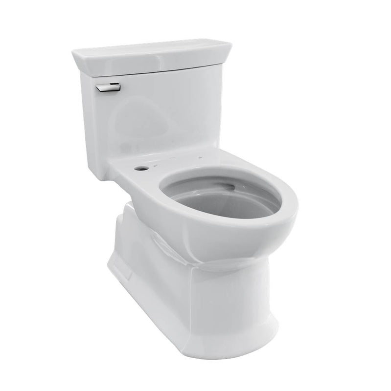 Toto CST964CEFGAT40#01 Soir One Piece Elongated 1.28 GPF Universal Height Skirted Toilet With Cefiontect