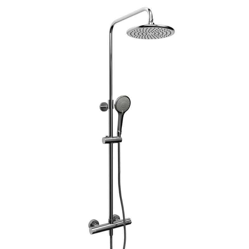 Riobel CSTM57C Duo Rail With 1/2" Thermostatic External Bar