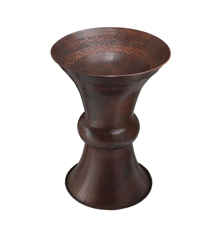 Thompson Traders CSW/P Frida Hand Crafted Copper One Piece Sink And Pedestal