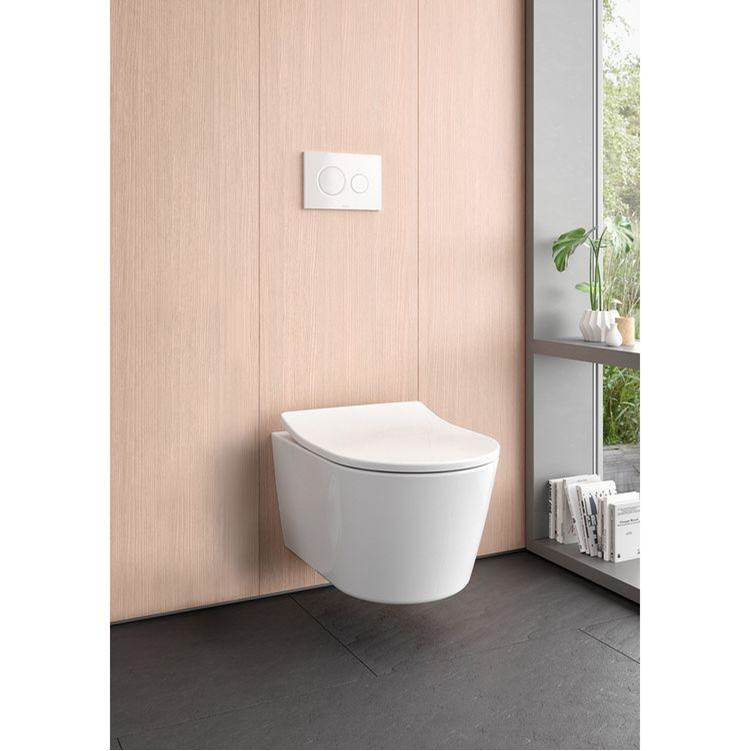 Toto CT447CFGT60#01 Rp Washlet Wall-Hung Toilet Bowl 1.28 and 0.9 GPF With Cefiontect - Ct447Cfgt60#01