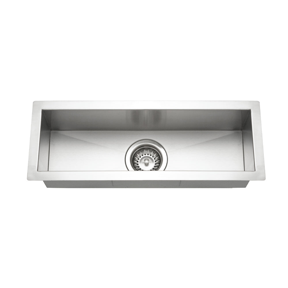 Houzer CTB-2385 Contempo Trough 23 Inch Stainless Steel Undermount Bar Sink