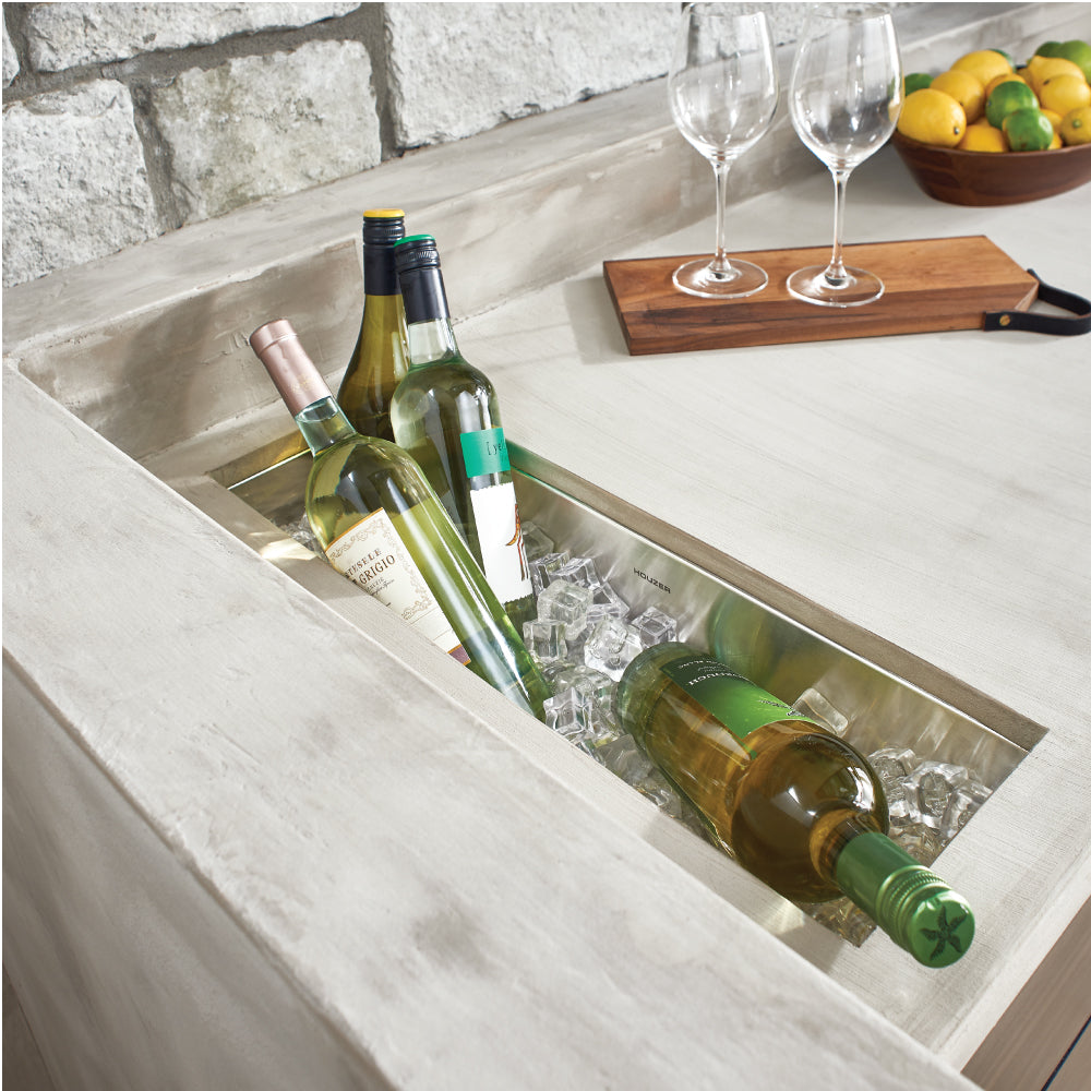 Houzer CTB-2385 Contempo Trough 23 Inch Stainless Steel Undermount Bar Sink