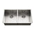 Houzer CTD-3350 Contempo 33 Inch Stainless Steel Undermount 50/50 Double Bowl Kitchen Sink