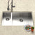 Houzer CTO-3370SL Contempo 33 Inch Stainless Steel Undermount 70/30 Double Left Prep Bowl Kitchen Sink