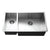 Houzer CTO-3370SL Contempo 33 Inch Stainless Steel Undermount 70/30 Double Left Prep Bowl Kitchen Sink
