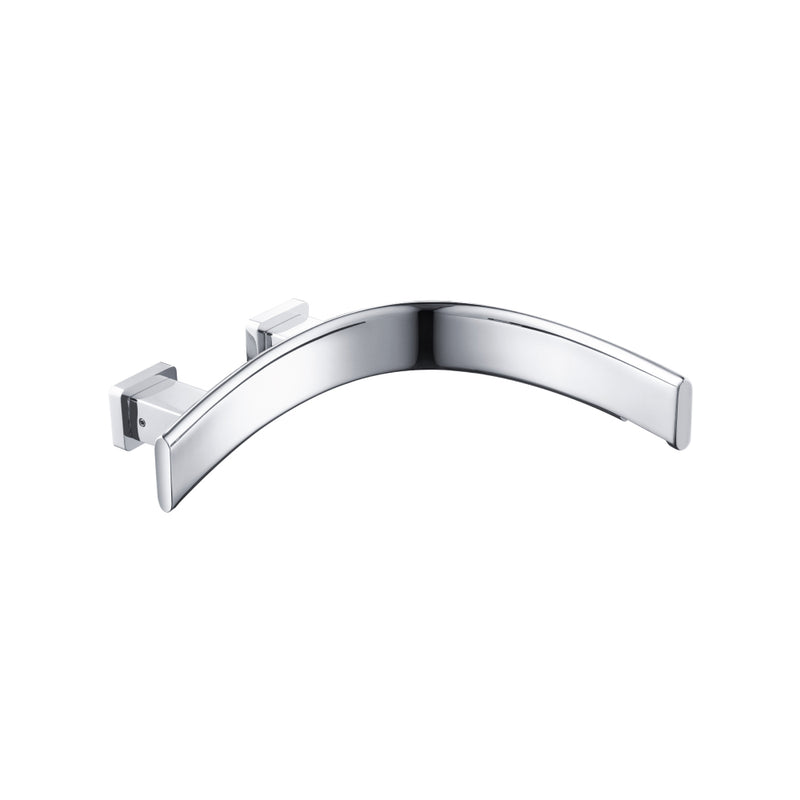 Flusso Curve CU.1004R Wall Mount Tub Spout - Right Facing Curvature