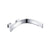 Flusso Curve CU.2300R Wall Mount Faucet Spout - Right Facing Curvature