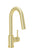 BARiL CUI-2040-35L-150 Single-Hole Bar / Prep Kitchen Faucet With 2-Function Pull-Down Spray