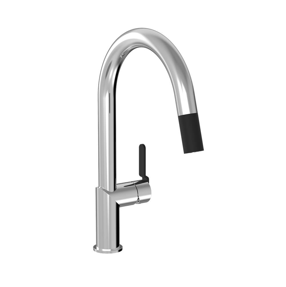 BARiL CUI-9249-32L-150 Single Hole Kitchen Faucet With 2-Function Pull-Down Spray