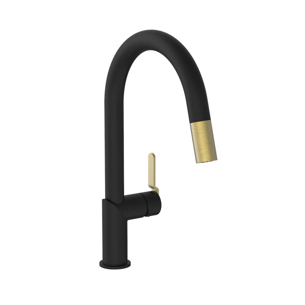 BARiL CUI-9249-32L-150 Single Hole Kitchen Faucet With 2-Function Pull-Down Spray