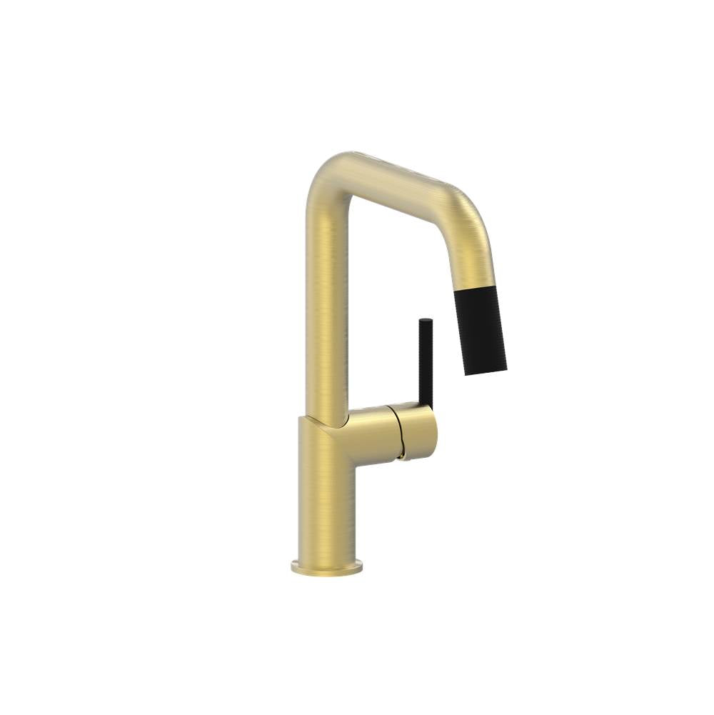 BARiL CUI-9250-22L-150 Single Hole Kitchen Faucet With 2-Function Pull-Down Spray