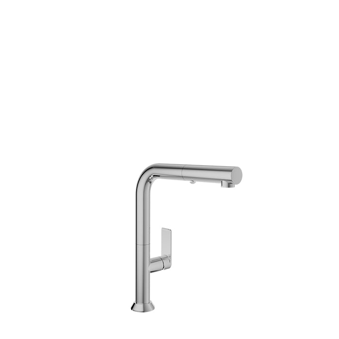 BARiL CUI-9355-02L-175 Single Hole Kitchen Faucet With 2-Function Pull-Out Spray