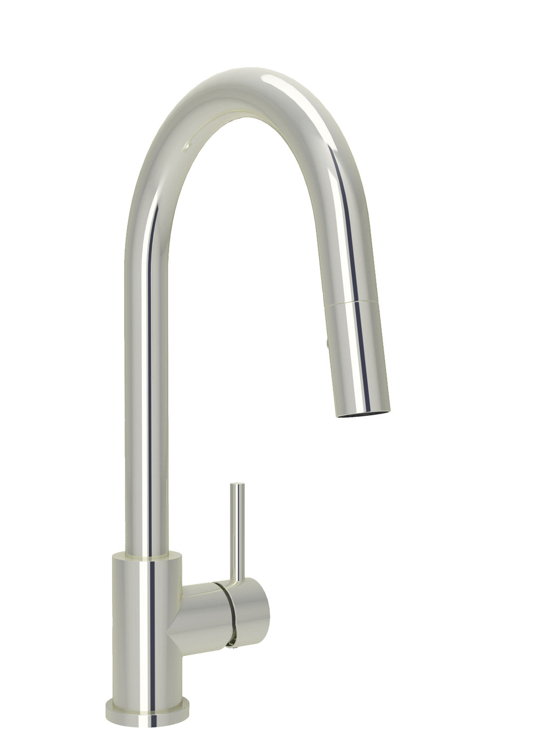 BARiL CUI-9540-35L-150 Modern Single Hole Kitchen Faucet With Single Lever And 2-Function Pull-Down Spray