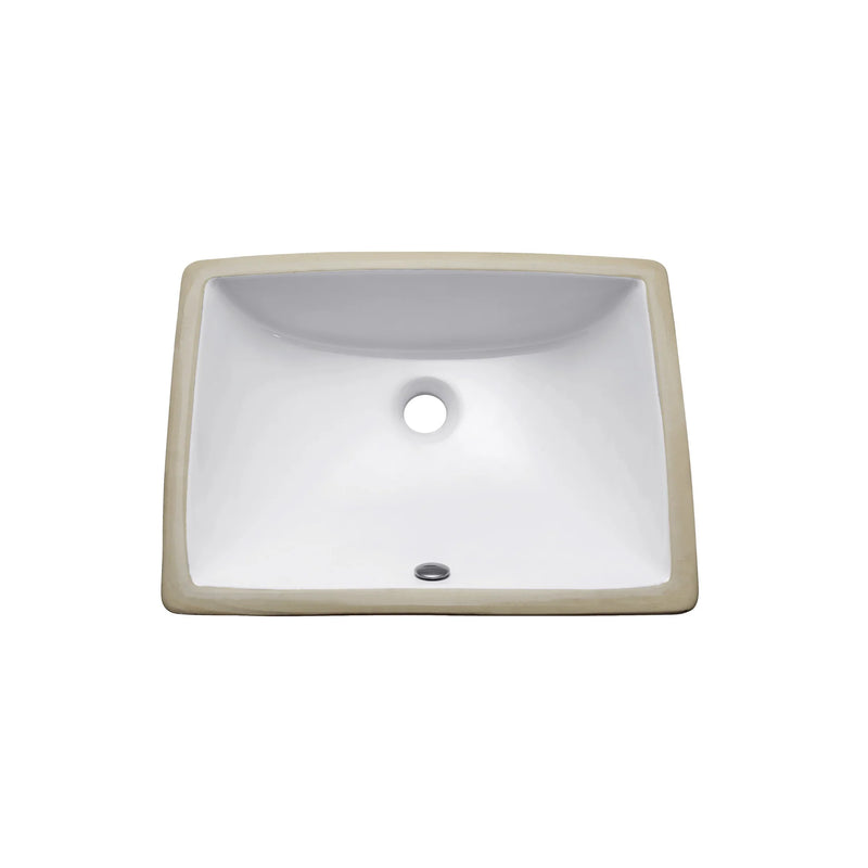 Avanity CUM18WT-R Undermount 18 in. Rectangular Vitreous China Sink in White