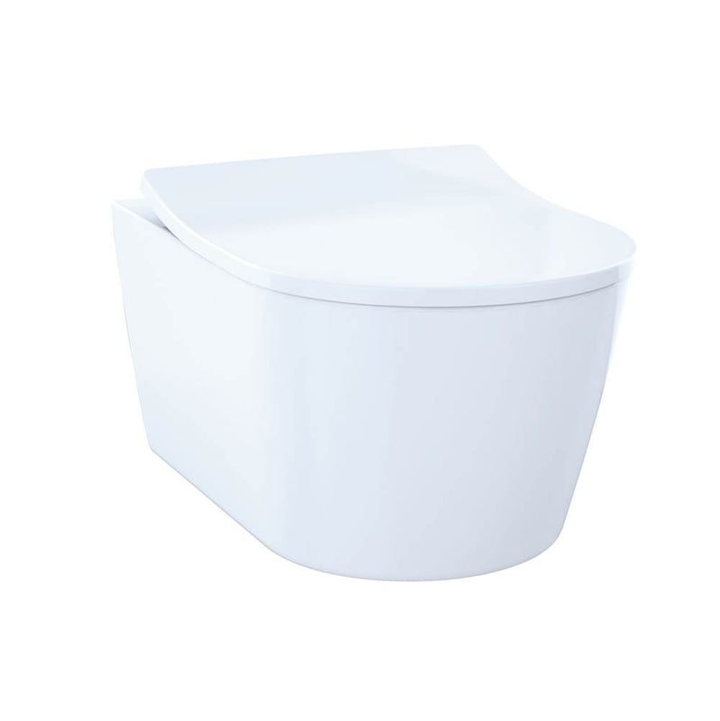 Toto CWT427227CMFG RP Compact Wall-Hung Elongated Toilet and Duofit In-Wall 0.9 and 1.6 GPF Tank System Copper Supply Line - Parent