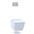 Toto CWT449249CMFG Sp Wall-Hung Square-Shape Toilet and Duofit In-Wall 1.28 and 0.9 GPF Dual-Flush Tank System With Copper Supply - Parent