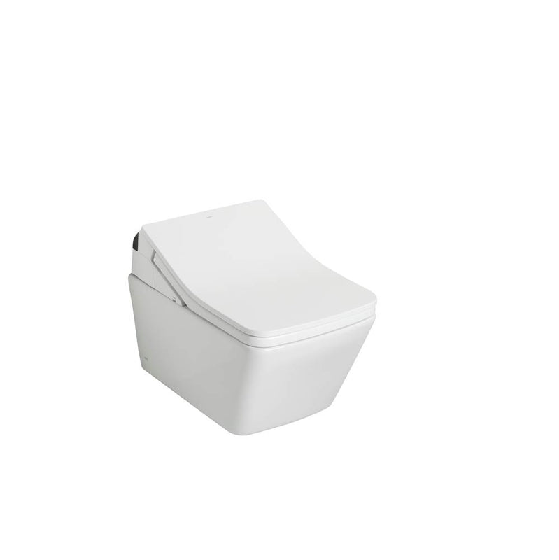 Toto CWT4494049CMFG#MS Washlet Sp Wall-Hung Square-Shape Toilet With Sx Bidet Seat and Duofit In-Wall 1.28 and 0.9 GPF Dual-Flush Tank System