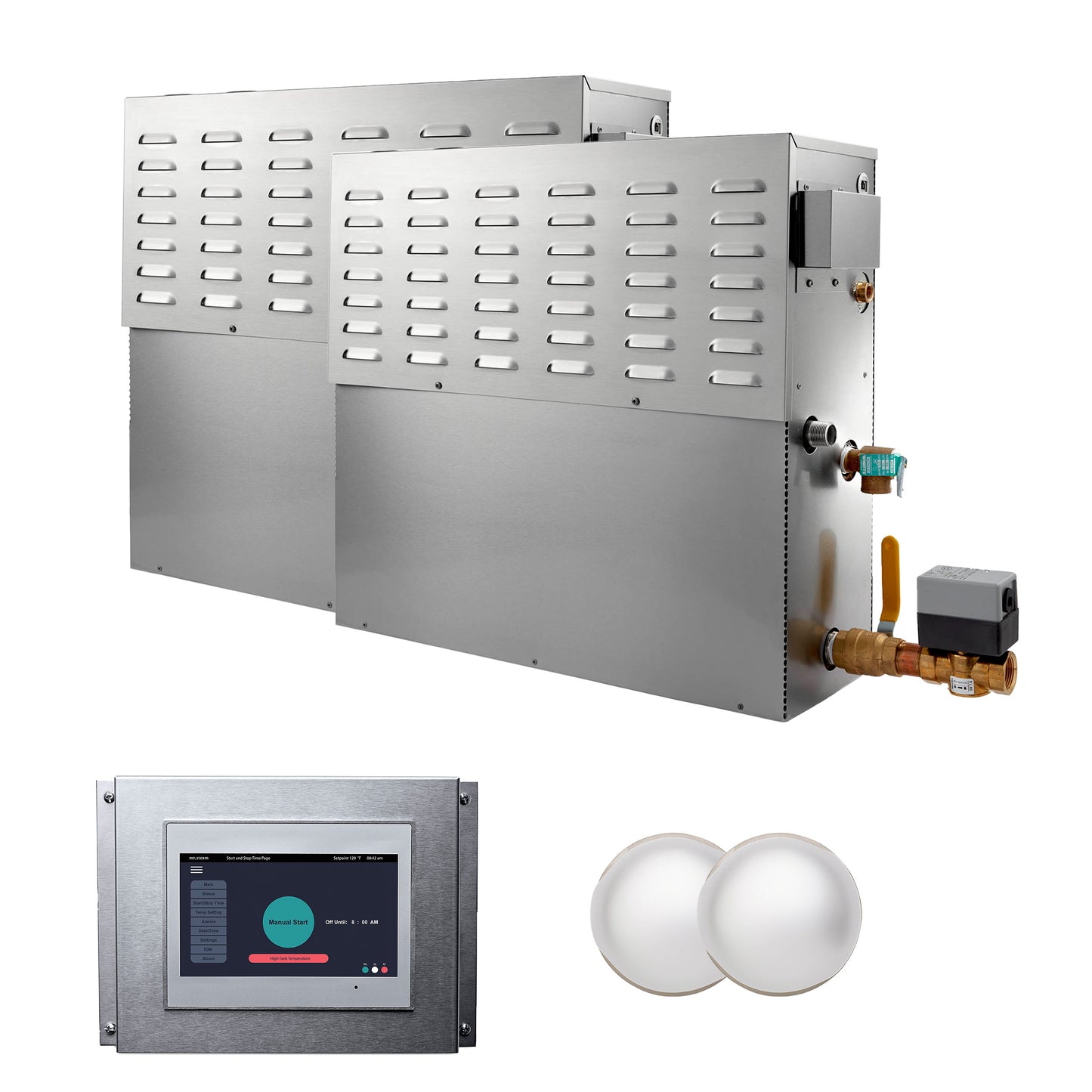 Mr. Steam CX2000AF3 Cx 48 Kw (48000 W) Steam Generator With Integrated Control and Commercial Steamhead
