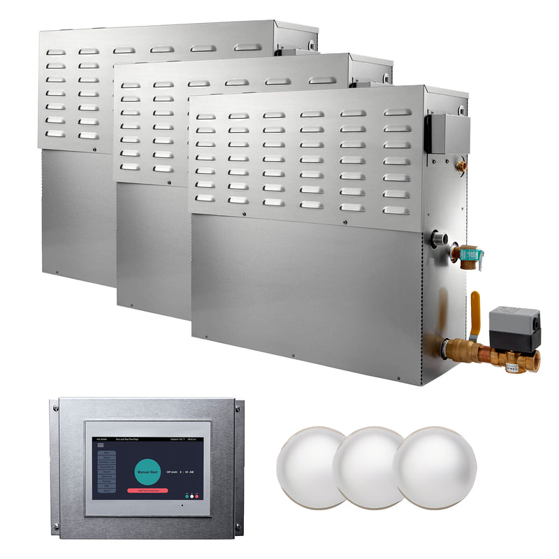 Mr. Steam CX3000AC3 Cx 72 Kw (72000 W) Steam Generator With Integrated Control and Commercial Steamhead