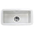 Nantucket sinks CAPE189 Single bowl dualmount fireclay bar-prep sink white