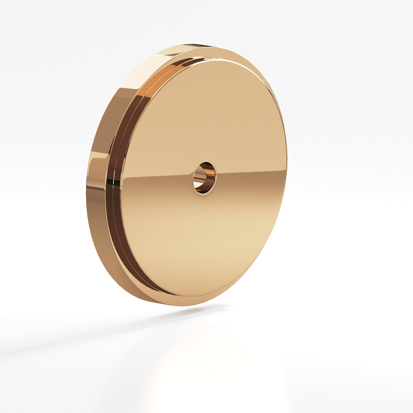 Colonial Bronze Round Stepped Edge Back Plate