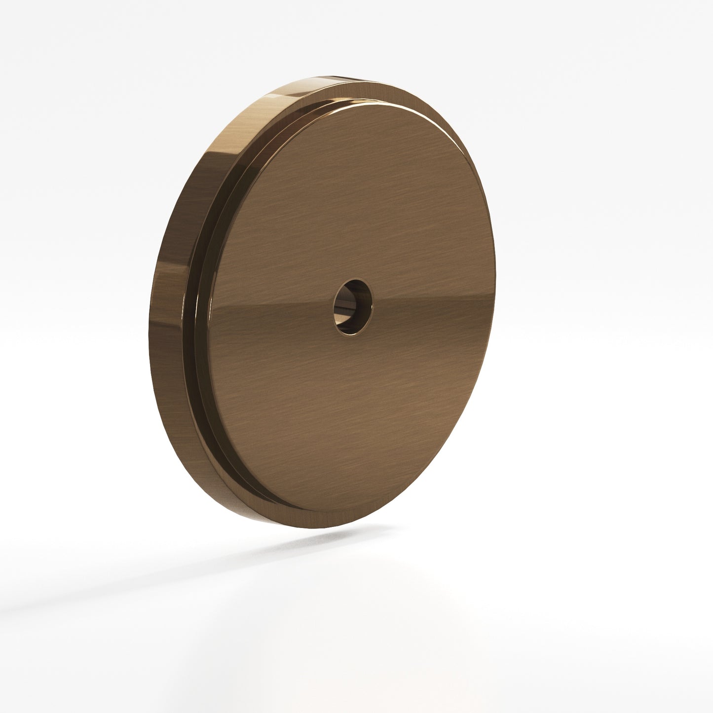 Colonial Bronze Round Stepped Edge Back Plate