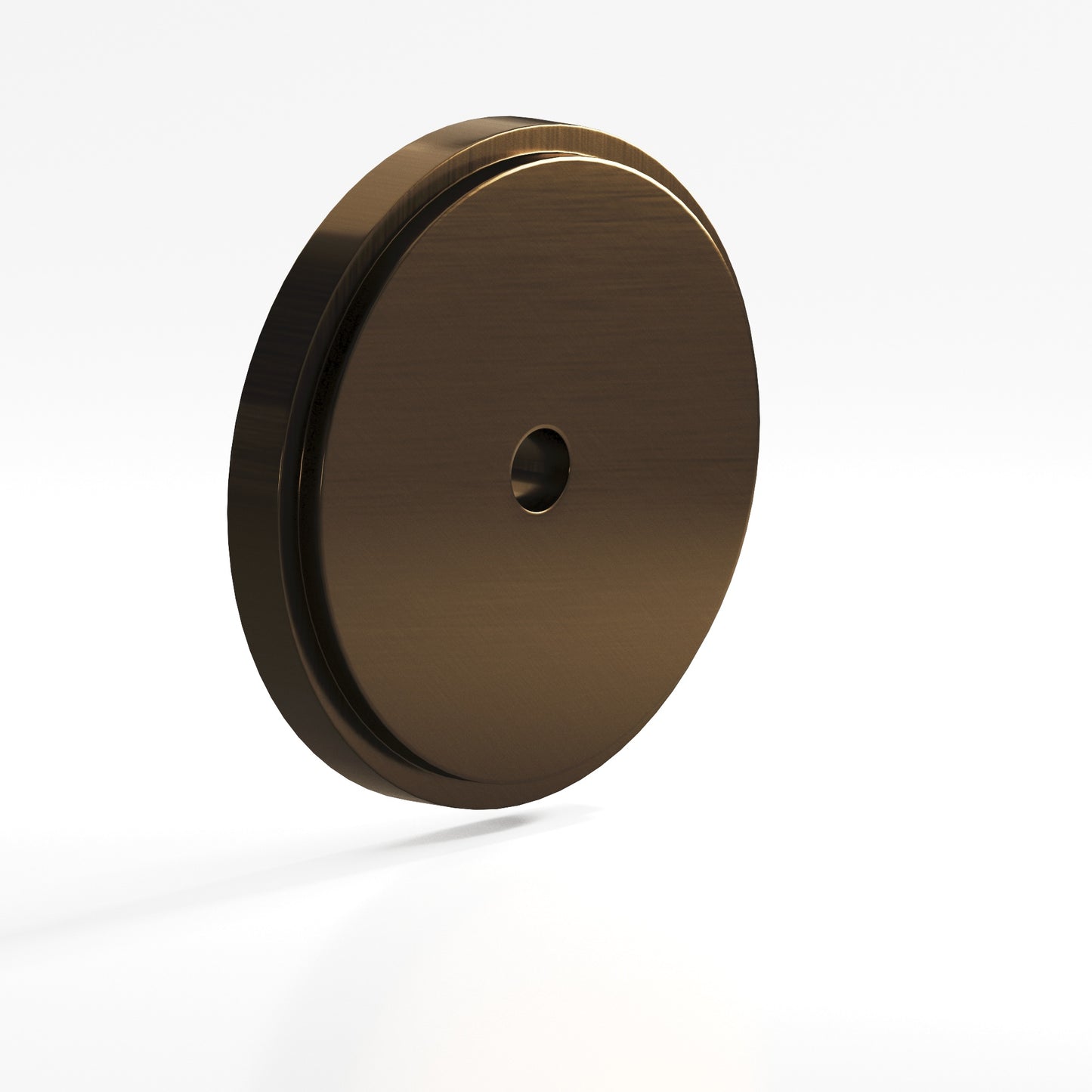 Colonial Bronze Round Stepped Edge Back Plate
