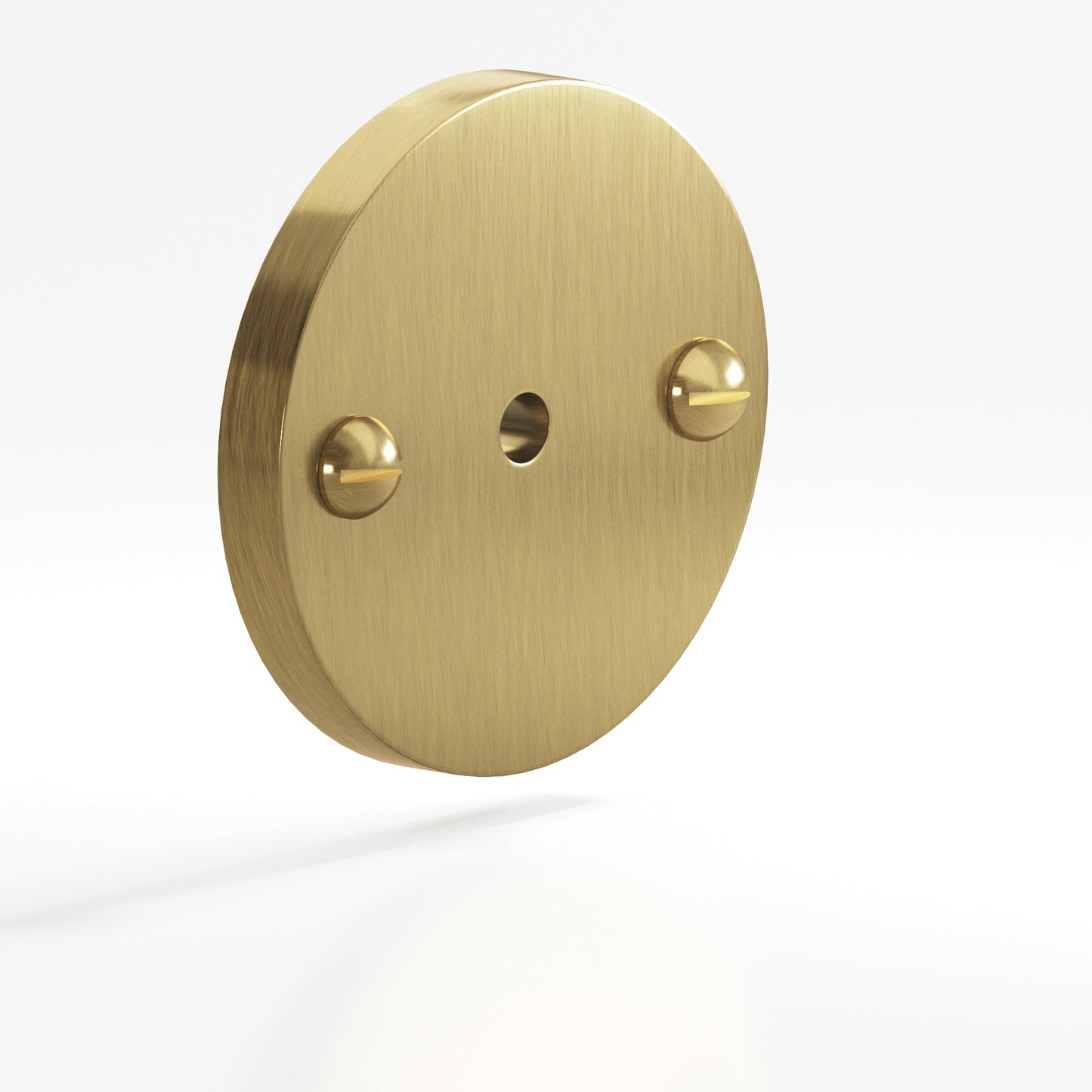 Colonial Bronze Back Plate with Exposed Finished Screws