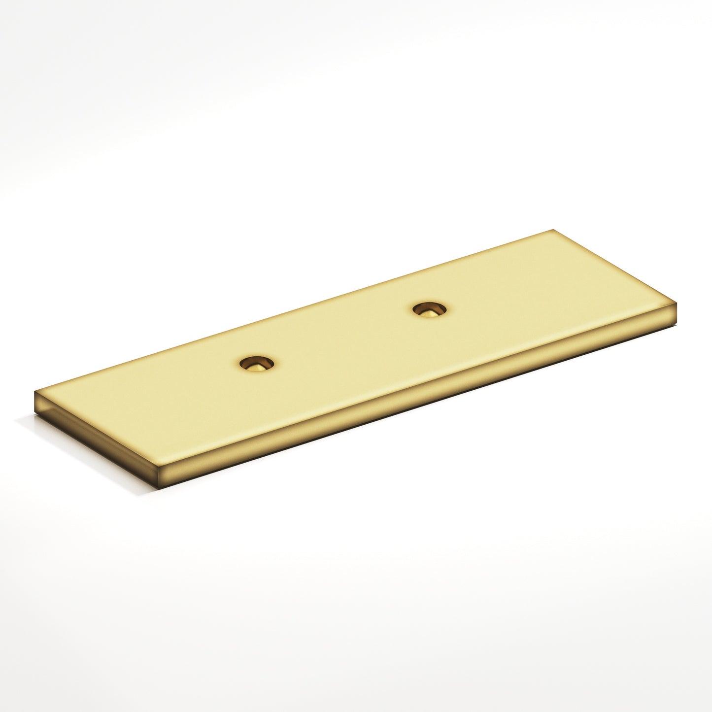 Colonial Bronze Offset Flat Back Plate