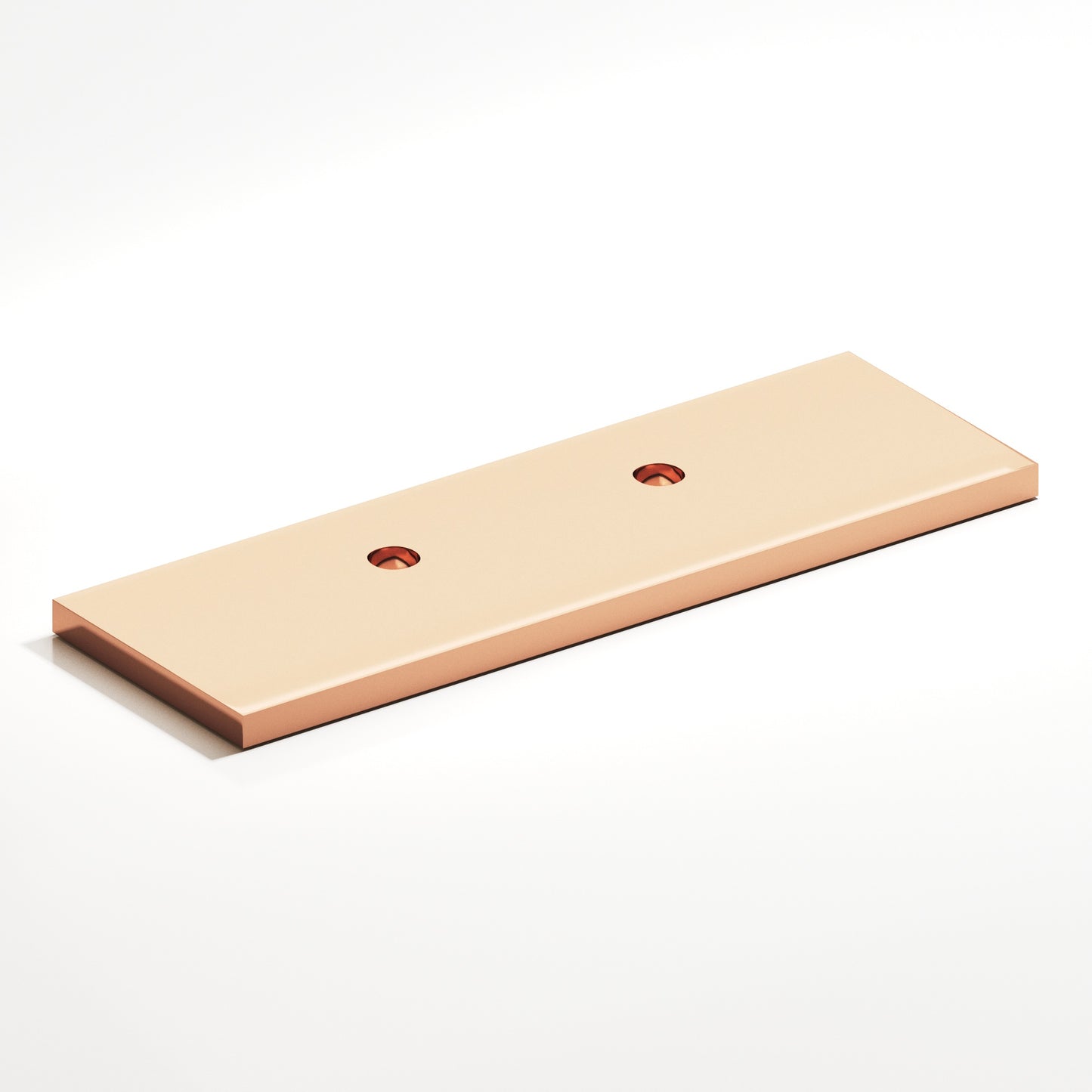 Colonial Bronze Offset Flat Back Plate