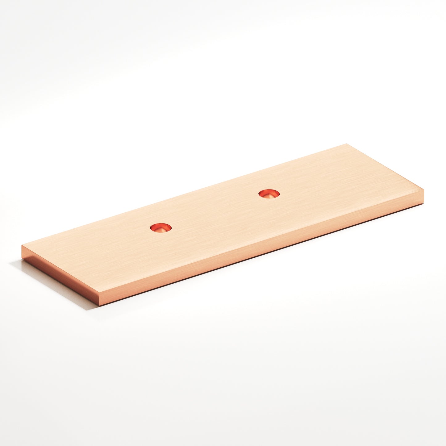 Colonial Bronze Offset Flat Back Plate