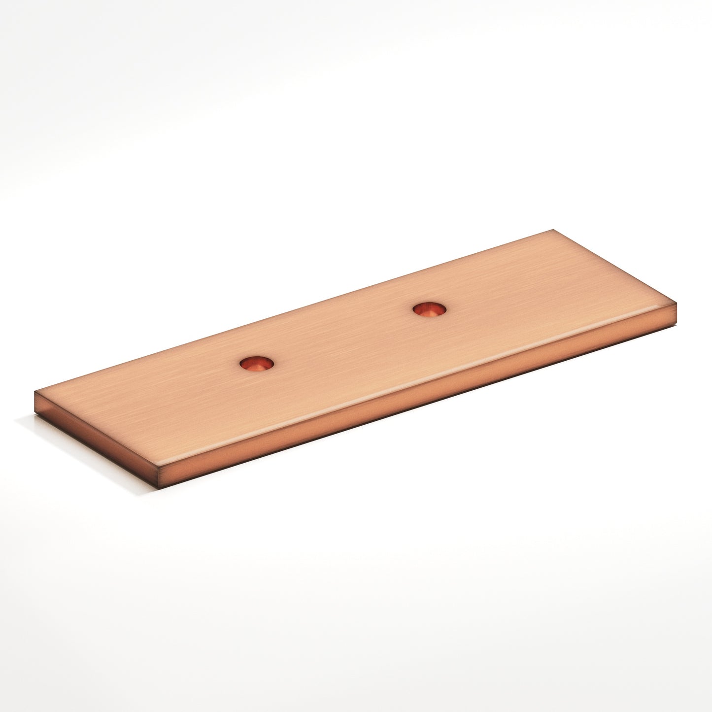 Colonial Bronze Offset Flat Back Plate