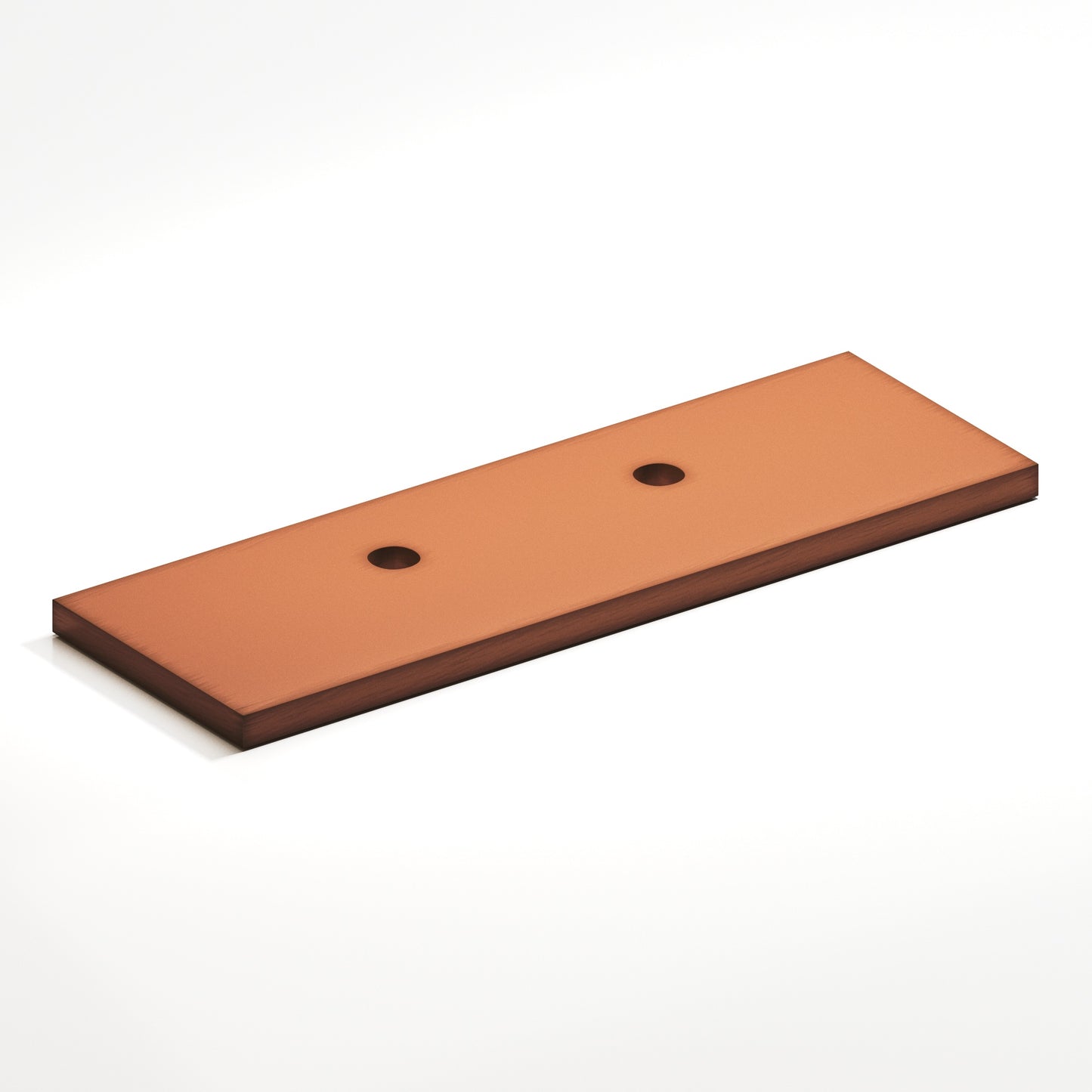 Colonial Bronze Offset Flat Back Plate