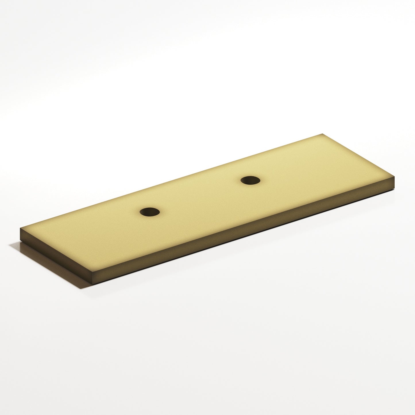 Colonial Bronze Offset Flat Back Plate