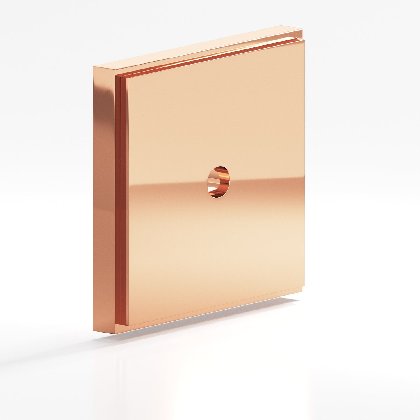 Colonial Bronze Square Stepped Edge Back Plate