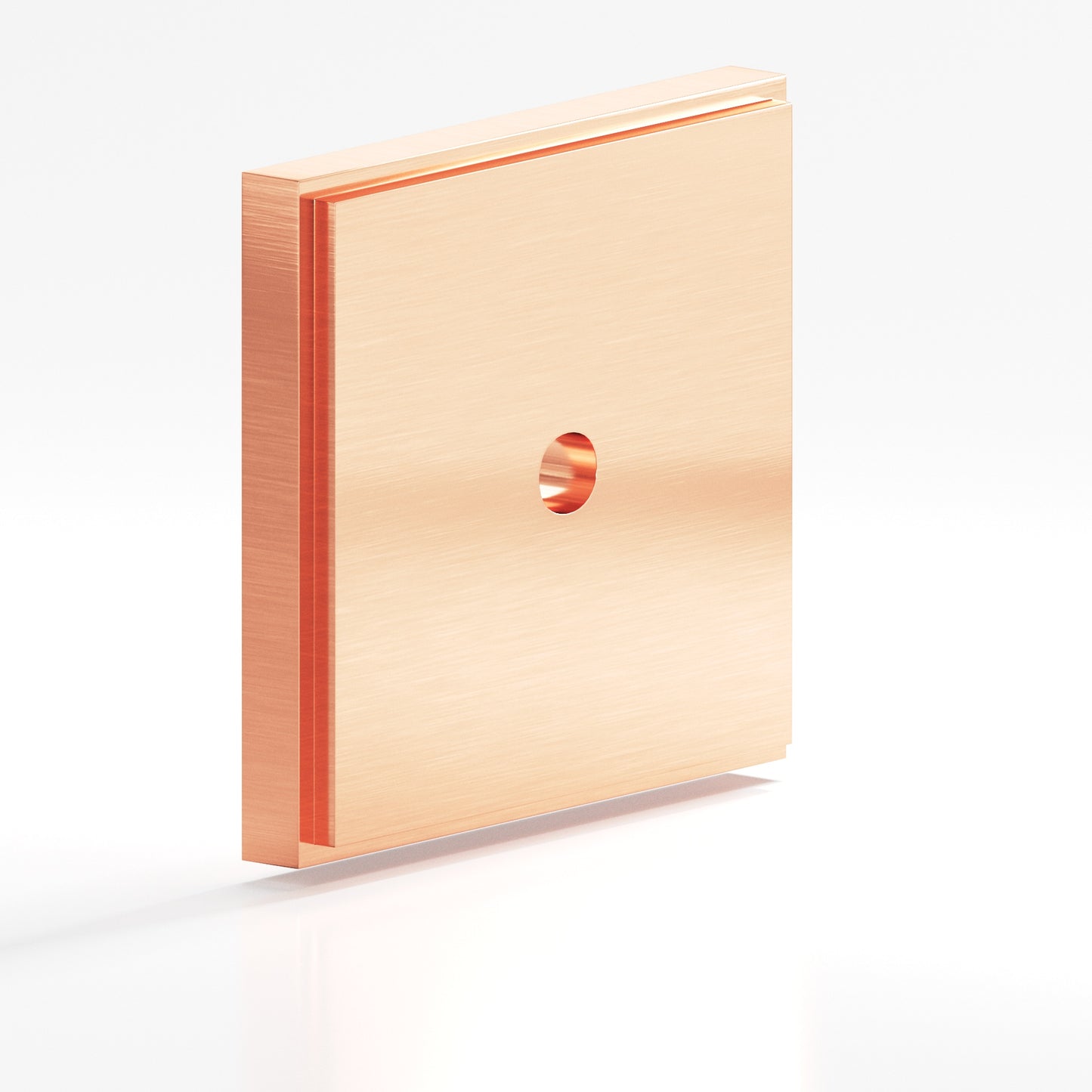 Colonial Bronze Square Stepped Edge Back Plate