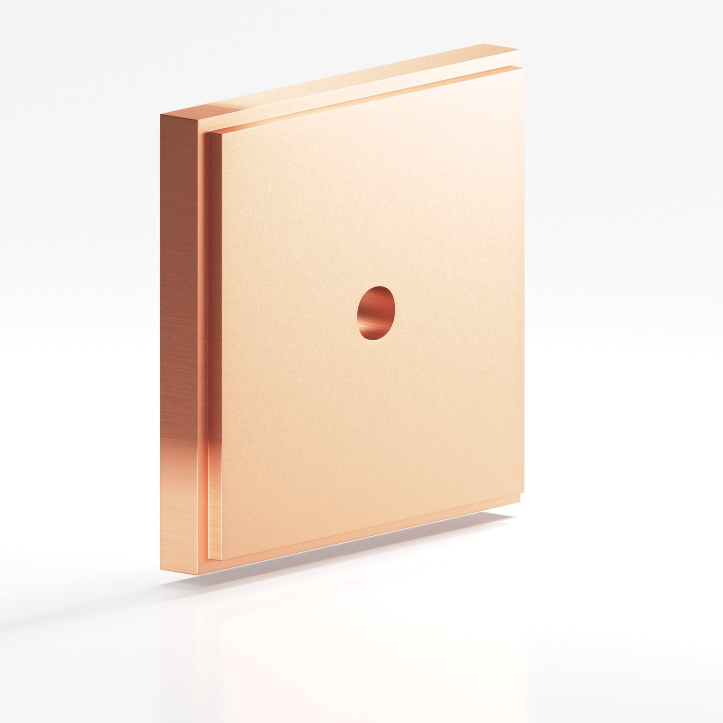 Colonial Bronze Square Stepped Edge Back Plate