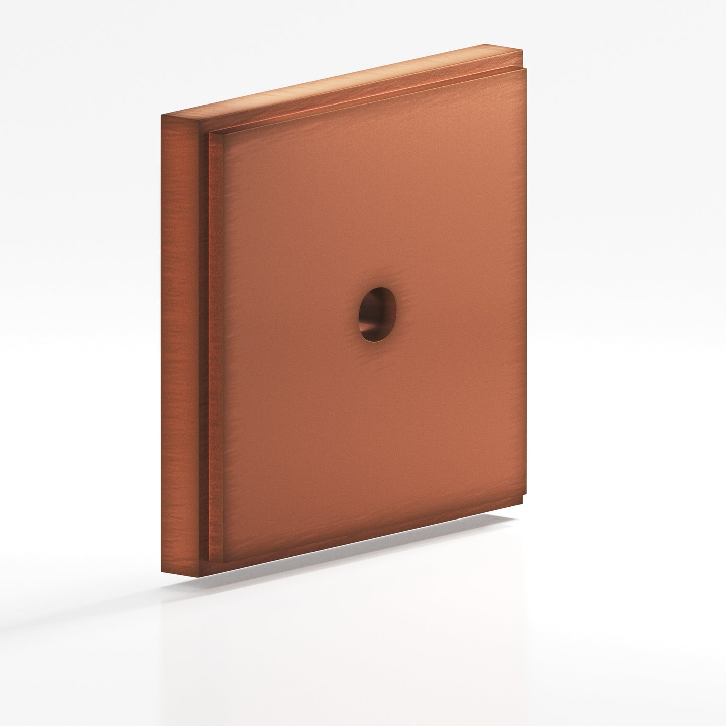 Colonial Bronze Square Stepped Edge Back Plate