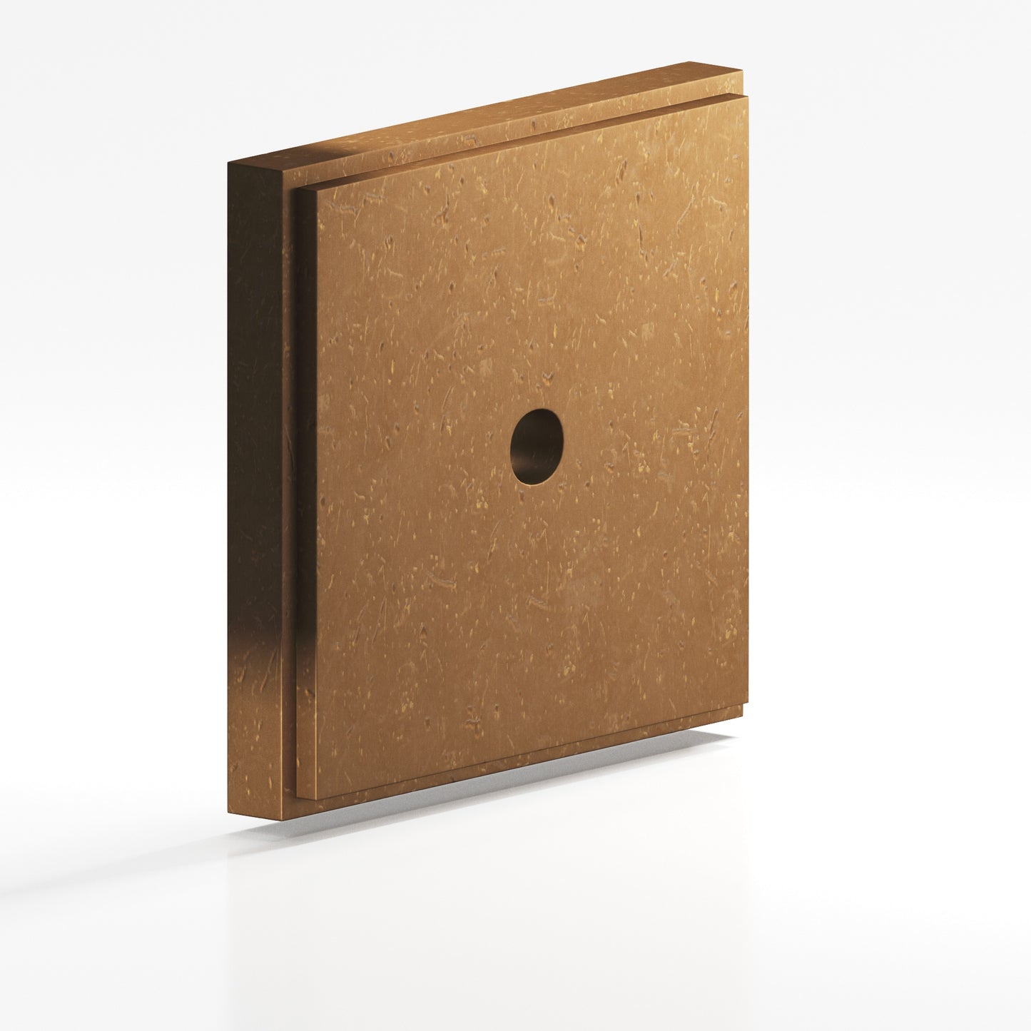 Colonial Bronze Square Stepped Edge Back Plate