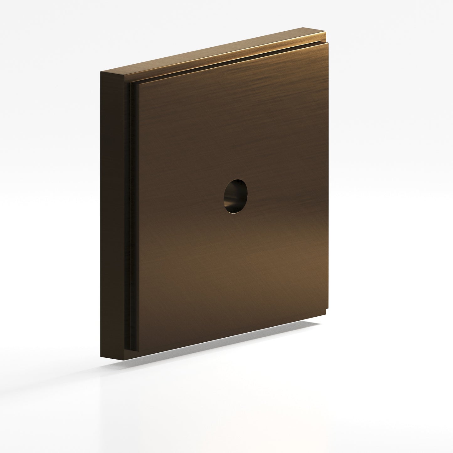 Colonial Bronze Square Stepped Edge Back Plate