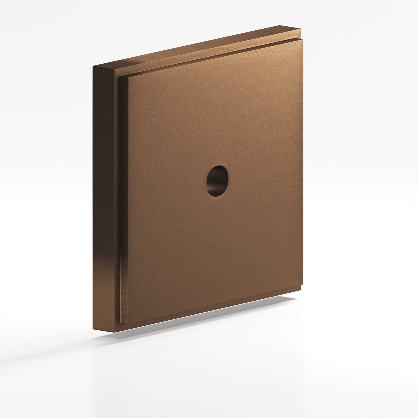 Colonial Bronze Square Stepped Edge Back Plate